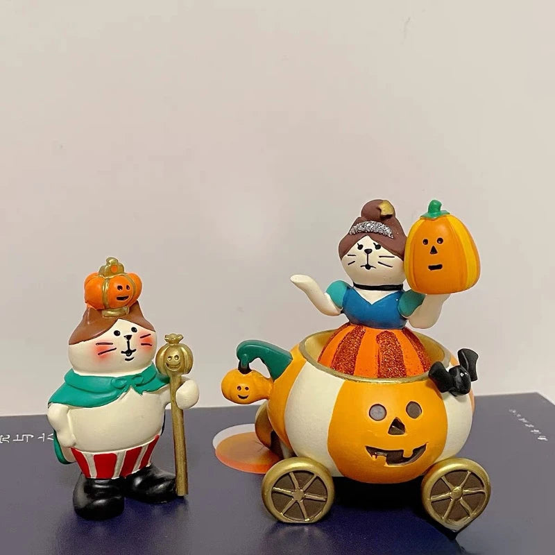 Cartoon Halloween Series Car Ornament Micro Landscape Bonsai Decoration Desktop Creative Trinket Home Accessories Figurines