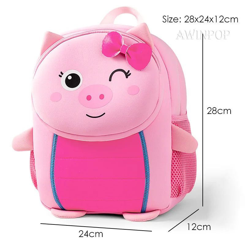 Cartoon Lion School Backpacks for Boys Light Animal School Bags Kindergarten Kids Bag Waterproof Book Bag Toddler Girl Sac A Dos