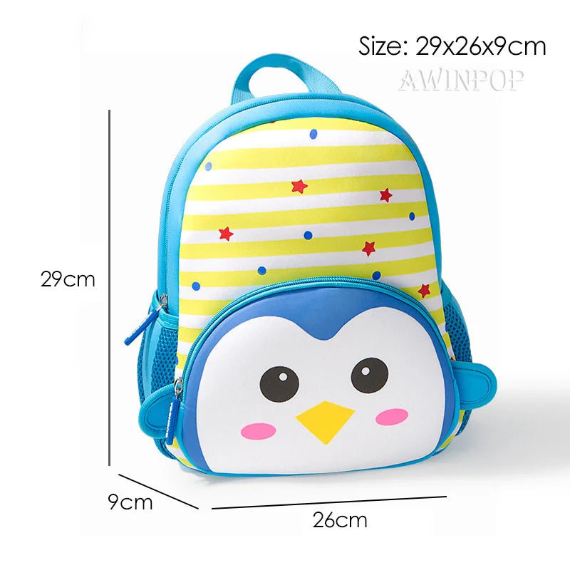 Cartoon Lion School Backpacks for Boys Light Animal School Bags Kindergarten Kids Bag Waterproof Book Bag Toddler Girl Sac A Dos