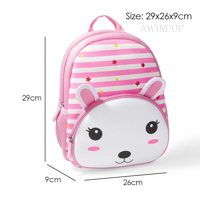 Cartoon Lion School Backpacks for Boys Light Animal School Bags Kindergarten Kids Bag Waterproof Book Bag Toddler Girl Sac A Dos