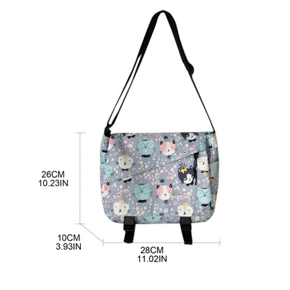 Cartoon Messenger Bag Waterproof Crossbody Bag Shoulder Bag for Best Friends
