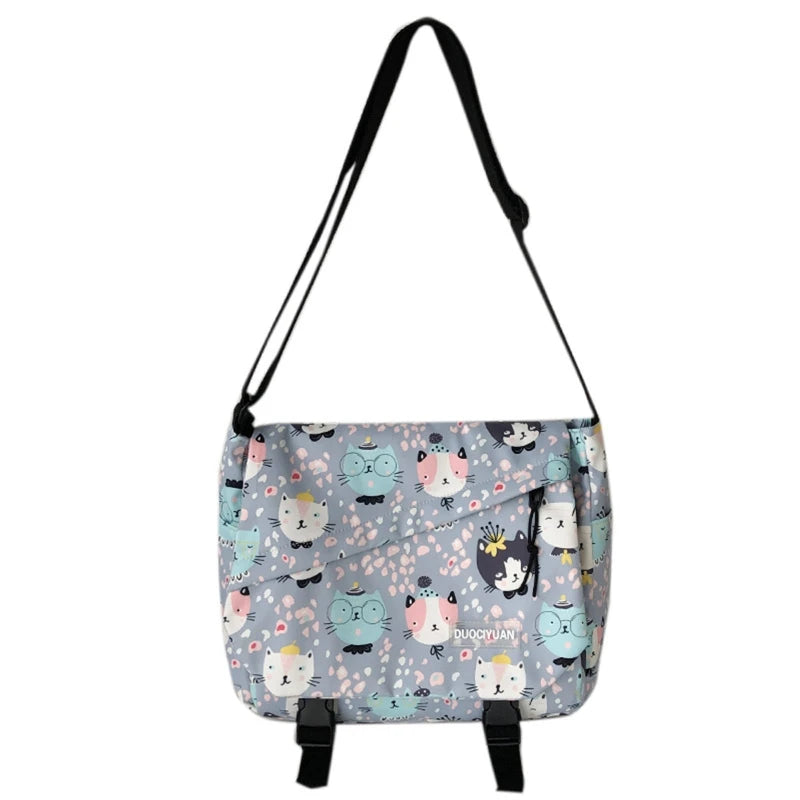 Cartoon Messenger Bag Waterproof Crossbody Bag Shoulder Bag for Best Friends