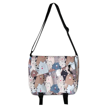 Cartoon Messenger Bag Waterproof Crossbody Bag Shoulder Bag for Best Friends