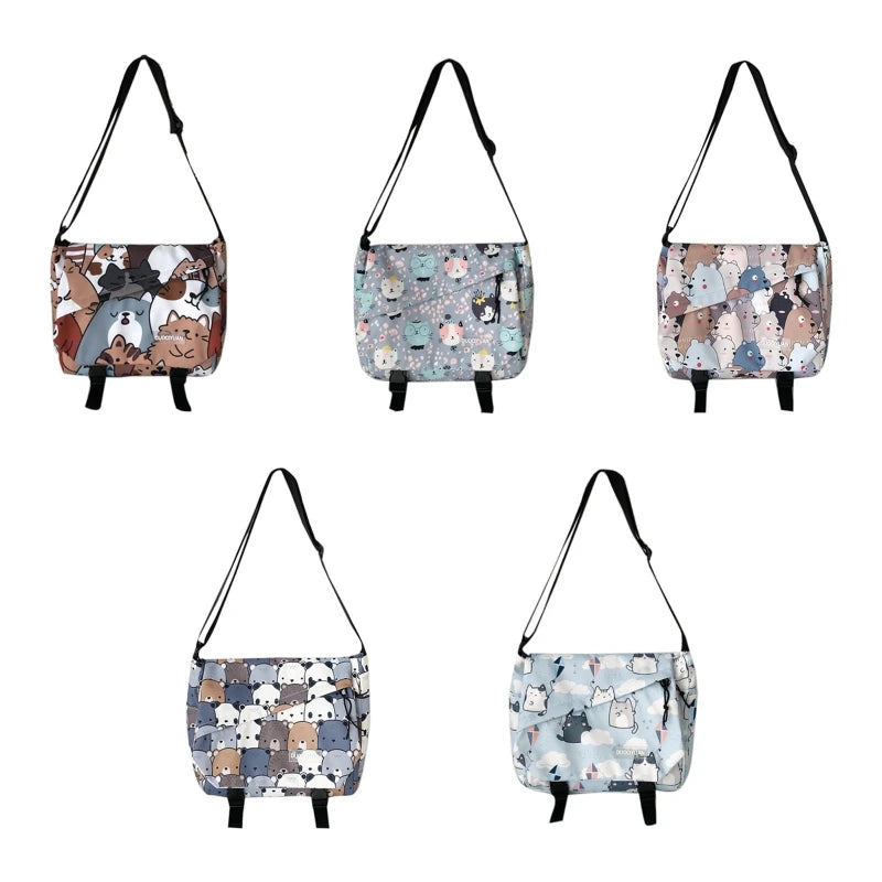 Cartoon Messenger Bag Waterproof Crossbody Bag Shoulder Bag for Best Friends