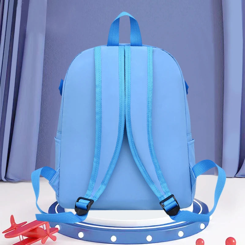 Cartoon Penguin Children's Kindergarten Bookbags, Backpack for Kids with Removable Shoulder Bag,pencil Case,Outgoing Storage Bag