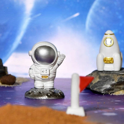 Cartoon Space Astronaut  Car Ornaments Micro Landscape Bonsai Decoration Desktop Creative Trinket Home Accessories Figurines