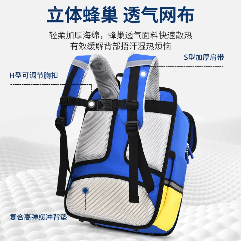 Cartoon Spaceman School Bags for Elementary School Students 1-6 Grade Waterproof  Boy Girls Unicorn Backpacks Mochilas Escolares