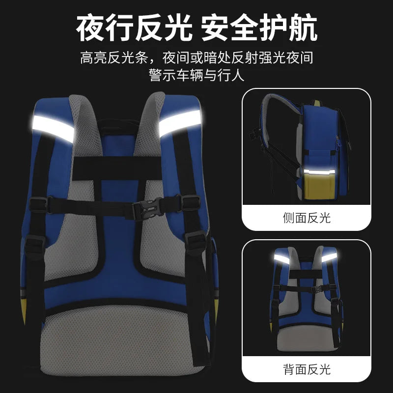 Cartoon Spaceman School Bags for Elementary School Students 1-6 Grade Waterproof  Boy Girls Unicorn Backpacks Mochilas Escolares