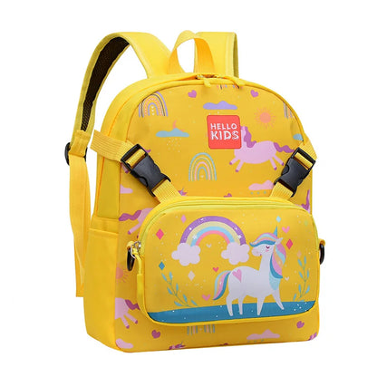Cartoon Unicorn Children's Kindergarten Bookbags, Backpack for Kids with Removable Shoulder Bag,pencil Case,Outgoing Storage Bag