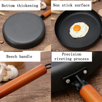 Cast Iron Pot Vintage Forged Chinese Wok Non-stick Frying Pan  Home 26CM Kitchen Wok Cooking Pot for Induction Cooker Gas Stove