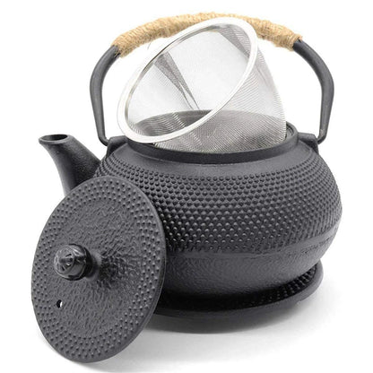 Cast Iron Teapot 600/800/1200ML Japanese Iron Tea Pot with Stainless Steel Infuser Tea Kettle for Boiling Water Oolong Tea