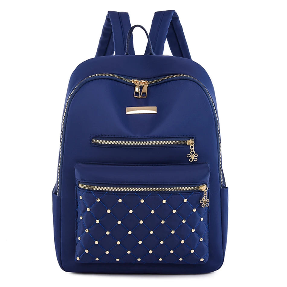 Casual Backpack Women High Quality Nylon Backpacks Female High Capacity Knapsack Travel Bag Backpacks for School Teenagers Girls