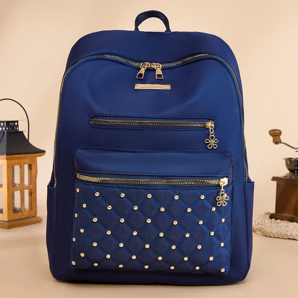 Casual Backpack Women High Quality Nylon Backpacks Female High Capacity Knapsack Travel Bag Backpacks for School Teenagers Girls