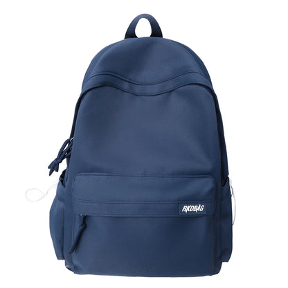 Casual Class Solid Color Unisex Backpack Female Male Travel Laptop Bags  School For Girls Boys Back Packs Bag Women Backpacks