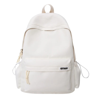 Casual Class Solid Color Unisex Backpack Female Male Travel Laptop Bags  School For Girls Boys Back Packs Bag Women Backpacks