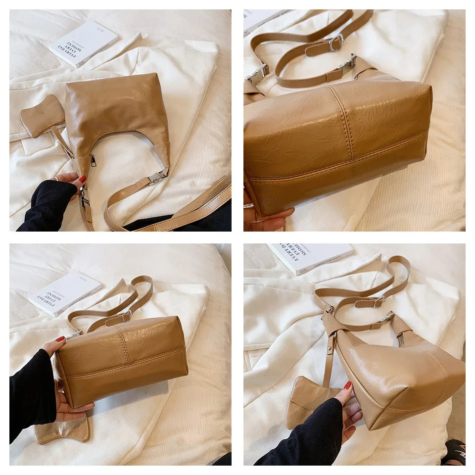 Casual Designer Women Shoulder Bag PU Female Handbag Waterproof Girls Messenger Bags Women Small Shoulder Bag