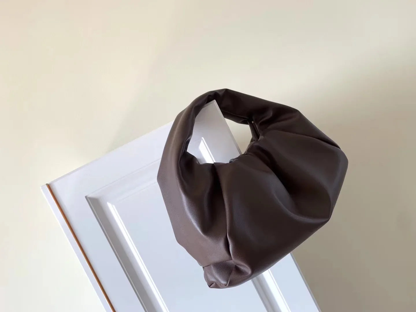Casual Fashion Folds Cloud Bag Large Capacity Handbags Female Purses Split Leather Solid Simple Portable Lady Bolsos 2024 New