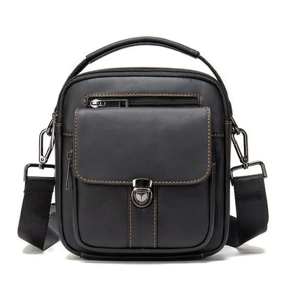 Casual Genuine Leather Men's Crossbody Vintage Cowhide Male Shoulder Messenger Bag Fashion Man Handbag