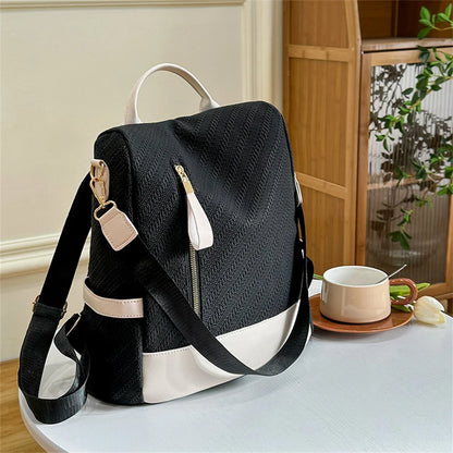 Casual Leather Women Backpacks Ladies Bagpack Large Capacity School BookBags for Teenager Girl Fashion Travel Rucksack Bookpack