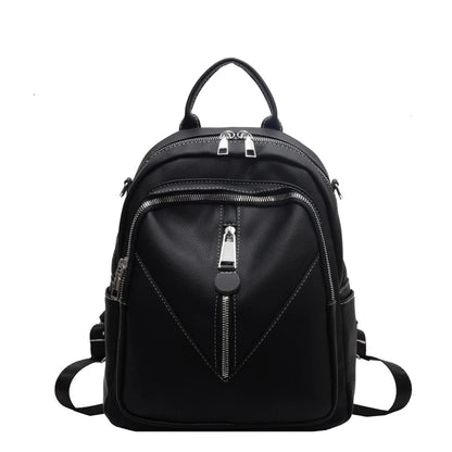 Casual Leather Women Backpacks Ladies Bagpack Large Capacity School BookBags for Teenager Girls Fashion Designer Travel Rucksack