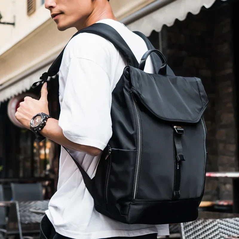Casual Men's Backpack Wear-resistant Waterproof Material Multi-function Large-capacity Design Fashion Outdoor Travel Student Bag