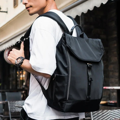 Casual Men's Backpack Wear-resistant Waterproof Material Multi-function Large-capacity Design Fashion Outdoor Travel Student Bag