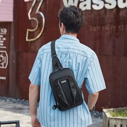 Casual Men's Chest Bags Business Shoulder Bag Messenger Bag Nylon Canvas Fashion Waist Bag Outdoor Sports Man Shoulder Bag