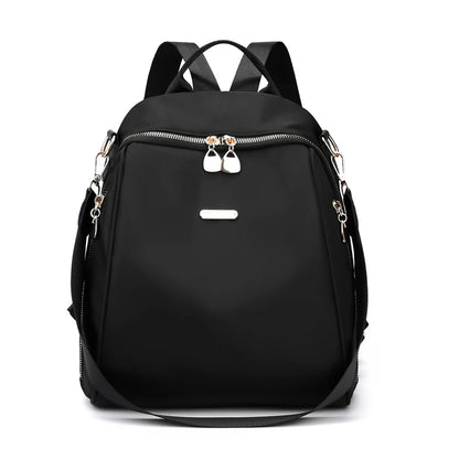 Casual Multifunctional Anti-Theft Women's Backpack Fashion Nylon Elephant Tree Printed Large Capacity Travel Shoulder Bag Sac