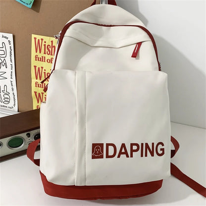 Casual Multifunctional Backpack Ladies Shoulder Bags Large Capacity Travel Bag Nylon Backpacks for School Teenagers Girls Sac