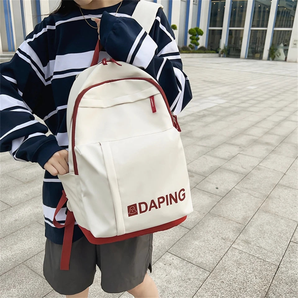 Casual Multifunctional Backpack Ladies Shoulder Bags Large Capacity Travel Bag Nylon Backpacks for School Teenagers Girls Sac