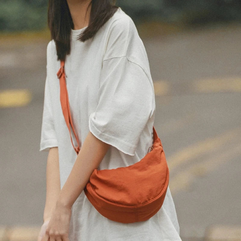 Casual Nylon Hobos Crossbody Bag for Women Girls Tote Chest Boho Beach Bags