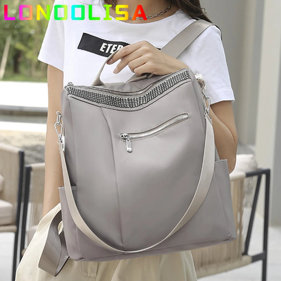 Casual Oxford Cloth Backpack Female Shoulder School Book Women Hand Bags Daily Travel Anti-Theft Bagpack Rucksack Mochilas Sac