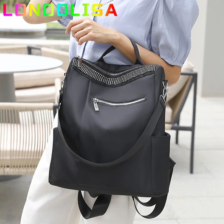Casual Oxford Cloth Backpack Female Shoulder School Book Women Hand Bags Daily Travel Anti-Theft Bagpack Rucksack Mochilas Sac