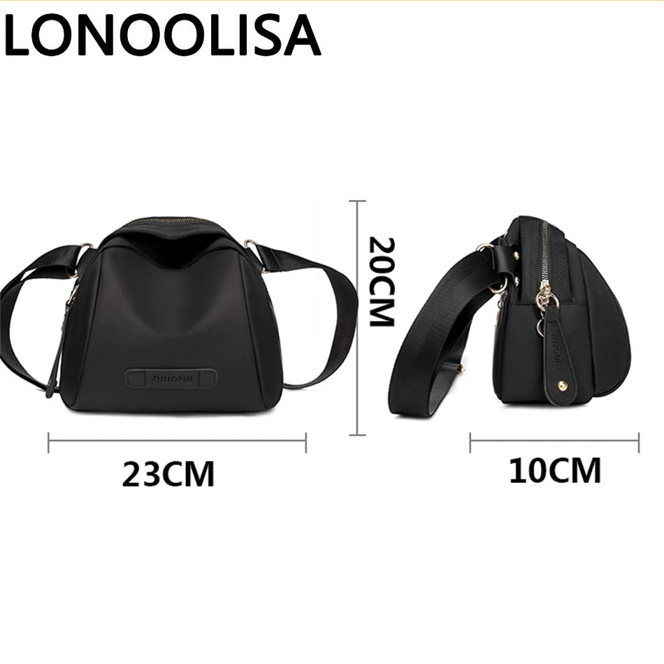 Casual Oxford Shoulder Bags for Women Waterproof Fabric Crossbody Ladies Wallet Bag High Quality Female Messenger Purse Sac