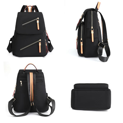 Casual Oxford Women's Backpack High Quality Female Bagpack Large Capacity Fashion Bookbag for Teenagers Girls Ladies Travel Bag