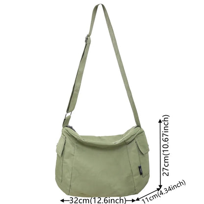 Casual Shopping Crossbody Bag Fashion Women Totes Shoulder Bags Female Nylon Solid Color Top-handle Bag for Women 2023
