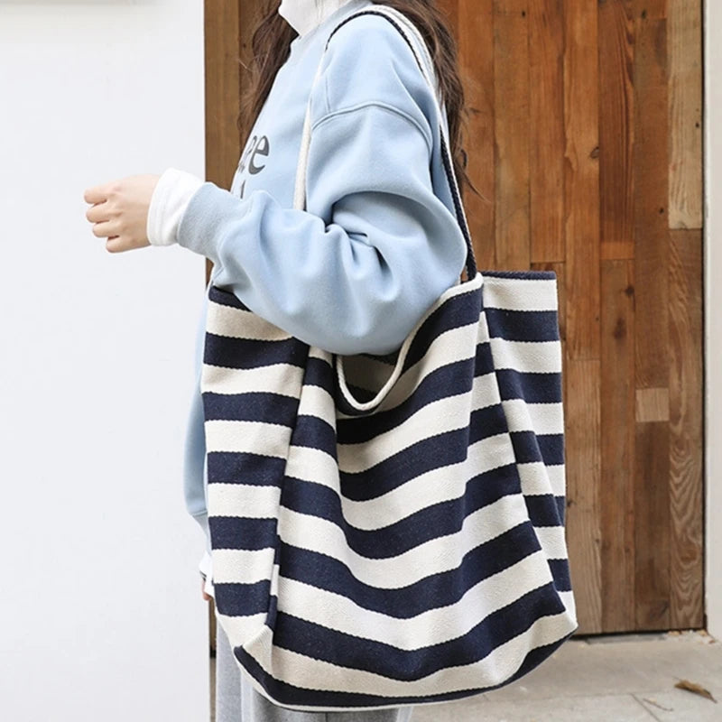 Casual Shoulder Bags for Women Girls Large Canvas Handbags Fashion Shopping Bag