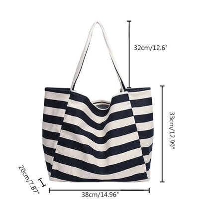 Casual Shoulder Bags for Women Girls Large Canvas Handbags Fashion Shopping Bag