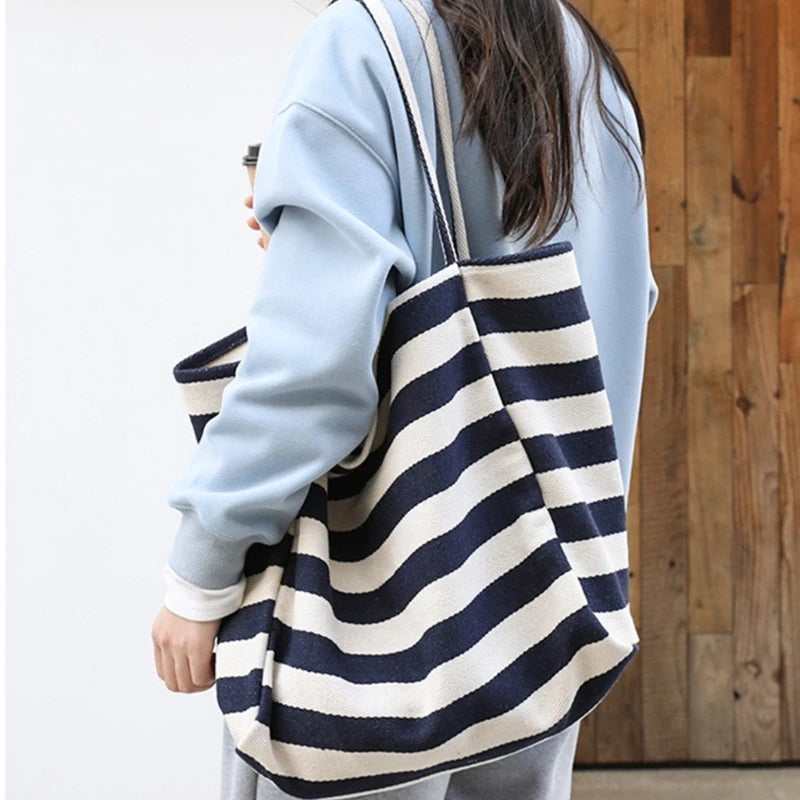 Casual Shoulder Bags for Women Girls Large Canvas Handbags Fashion Shopping Bag