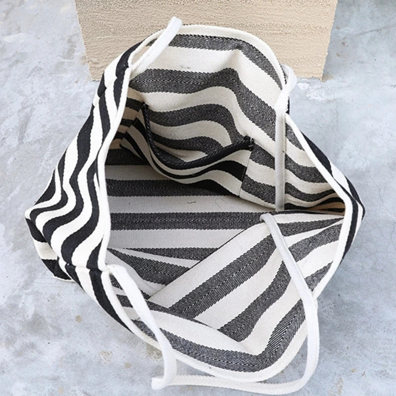 Casual Shoulder Bags for Women Girls Large Canvas Handbags Fashion Shopping Bag