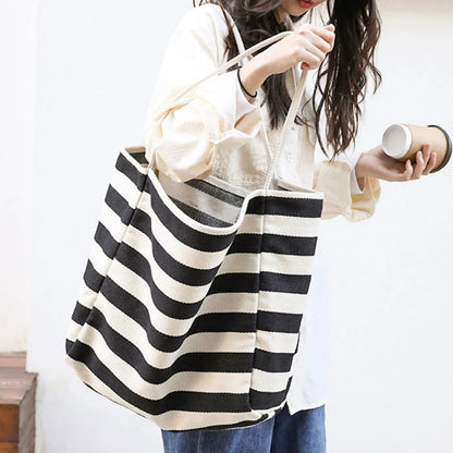 Casual Shoulder Bags for Women Girls Large Canvas Handbags Fashion Shopping Bag