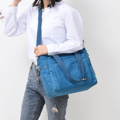 Casual Simple Large Capacity Canvas Tote Bag Female Light Weight Wild Trend Casual Portable Shoulder Messenger Bags for Women