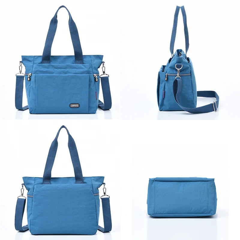 Casual Simple Large Capacity Canvas Tote Bag Female Light Weight Wild Trend Casual Portable Shoulder Messenger Bags for Women