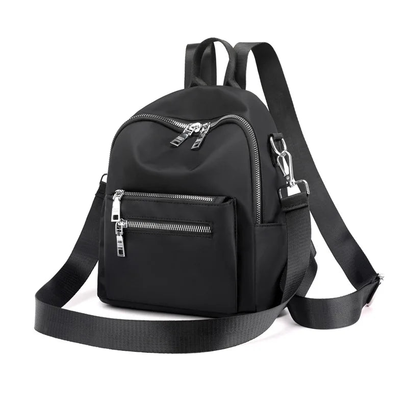 Casual Small Backpack Women Waterproof Nylon School Bags for Teenage Girls High Quality Fashion Travel  Shoulder Packbag