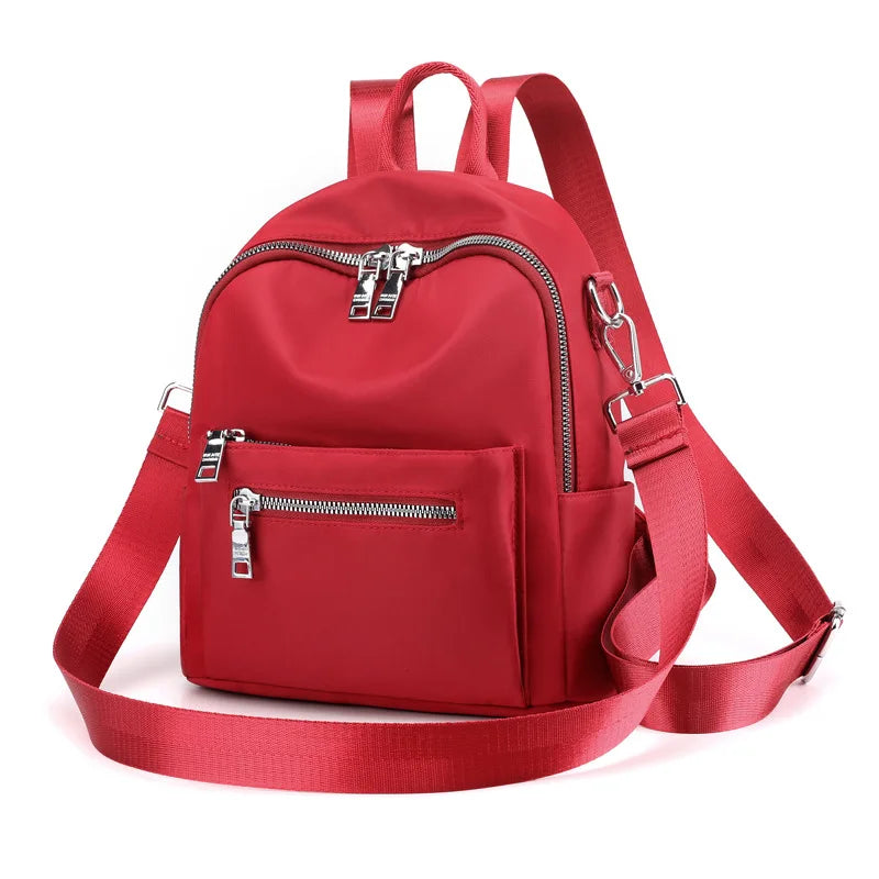 Casual Small Backpack Women Waterproof Nylon School Bags for Teenage Girls High Quality Fashion Travel  Shoulder Packbag