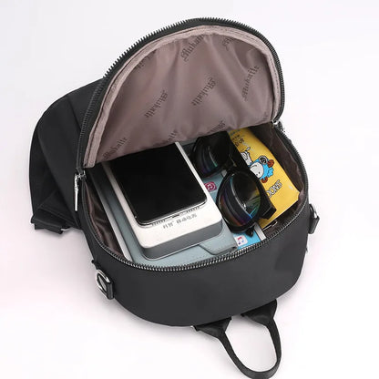 Casual Small Backpack Women Waterproof Nylon School Bags for Teenage Girls High Quality Fashion Travel  Shoulder Packbag