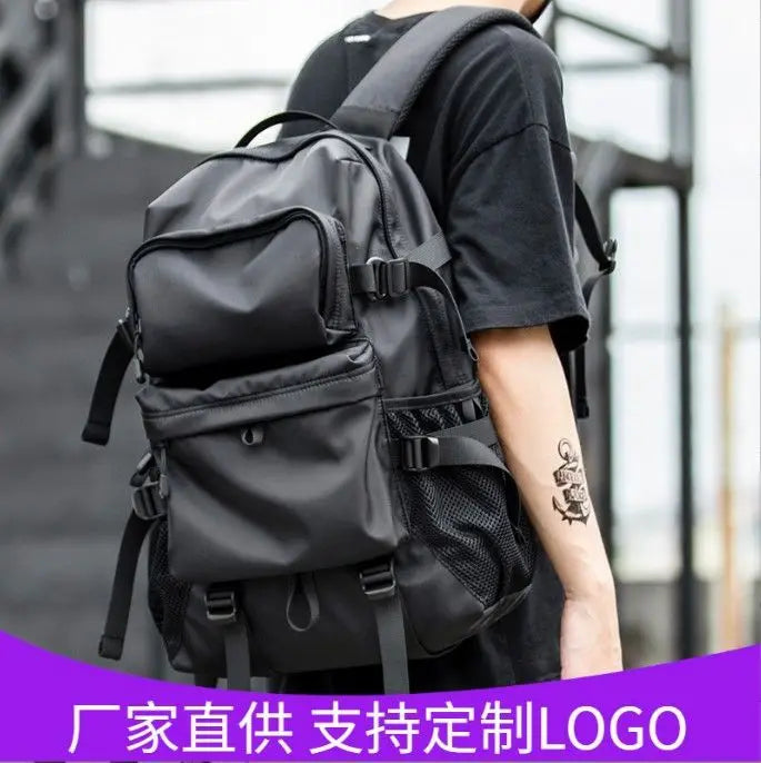 Casual Street Style Male Backpack Large Capacity 17inch Laptop Travel BackPack Tiding University College Schoolbag