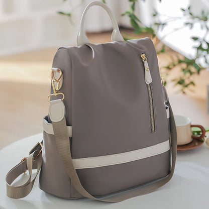 Casual Women Anti-Theft Backpack Female Waterproof Fabric Fashion Simple Shoulder Bags for Lady Campus Style Laptop Backpack