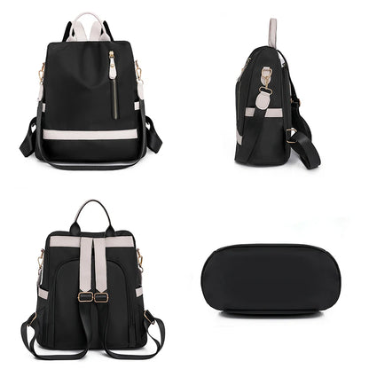 Casual Women Anti-Theft Backpack Female Waterproof Fabric Fashion Simple Shoulder Bags for Lady Campus Style Laptop Backpack