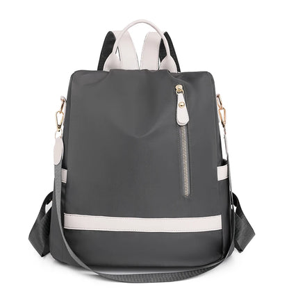 Casual Women Anti-Theft Backpack Female Waterproof Fabric Fashion Simple Shoulder Bags for Lady Campus Style Laptop Backpack